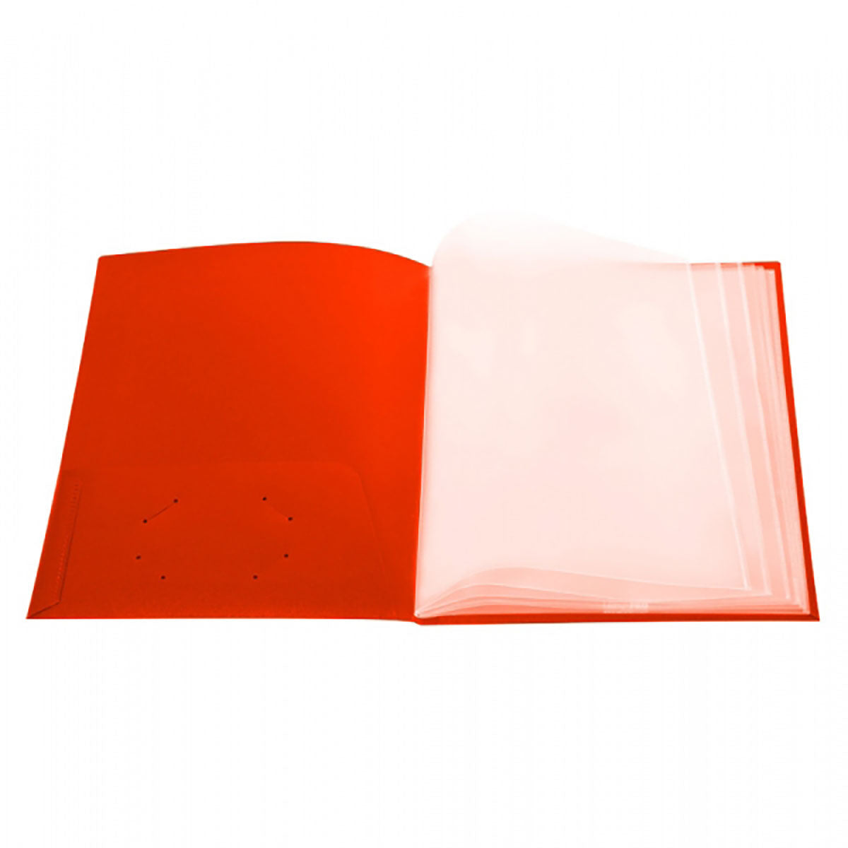 Pocket Folder With Clear Outside Pockets And 6 Pages | Ultra Folders