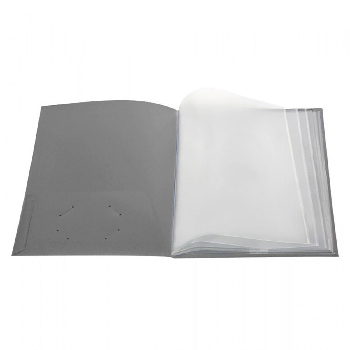 Pocket Folder With Clear Outside Pockets And 6 Pages | Ultra Folders