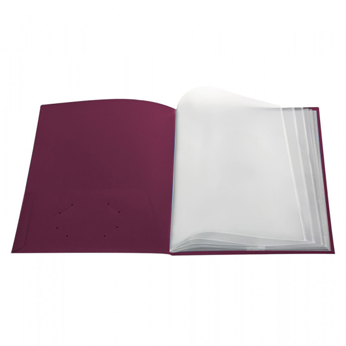 Pocket Folder With Clear Outside Pockets And 6 Pages | Ultra Folders