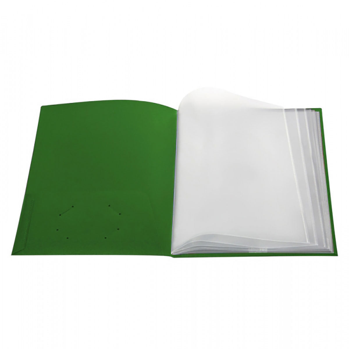Pocket Folder With Clear Outside Pockets And 6 Pages | Ultra Folders