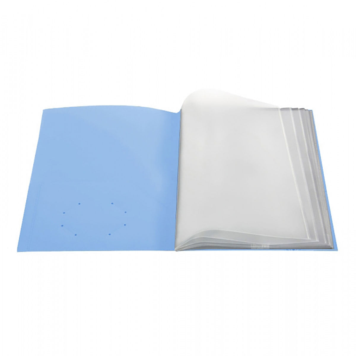 Customized Pocket Folder With Clear Outside Pockets And 6 Pages | Ultra Folders